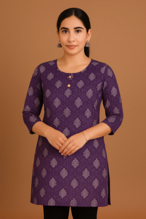 Elegant Cotton Short Kurti – 6 Stylish Colors
